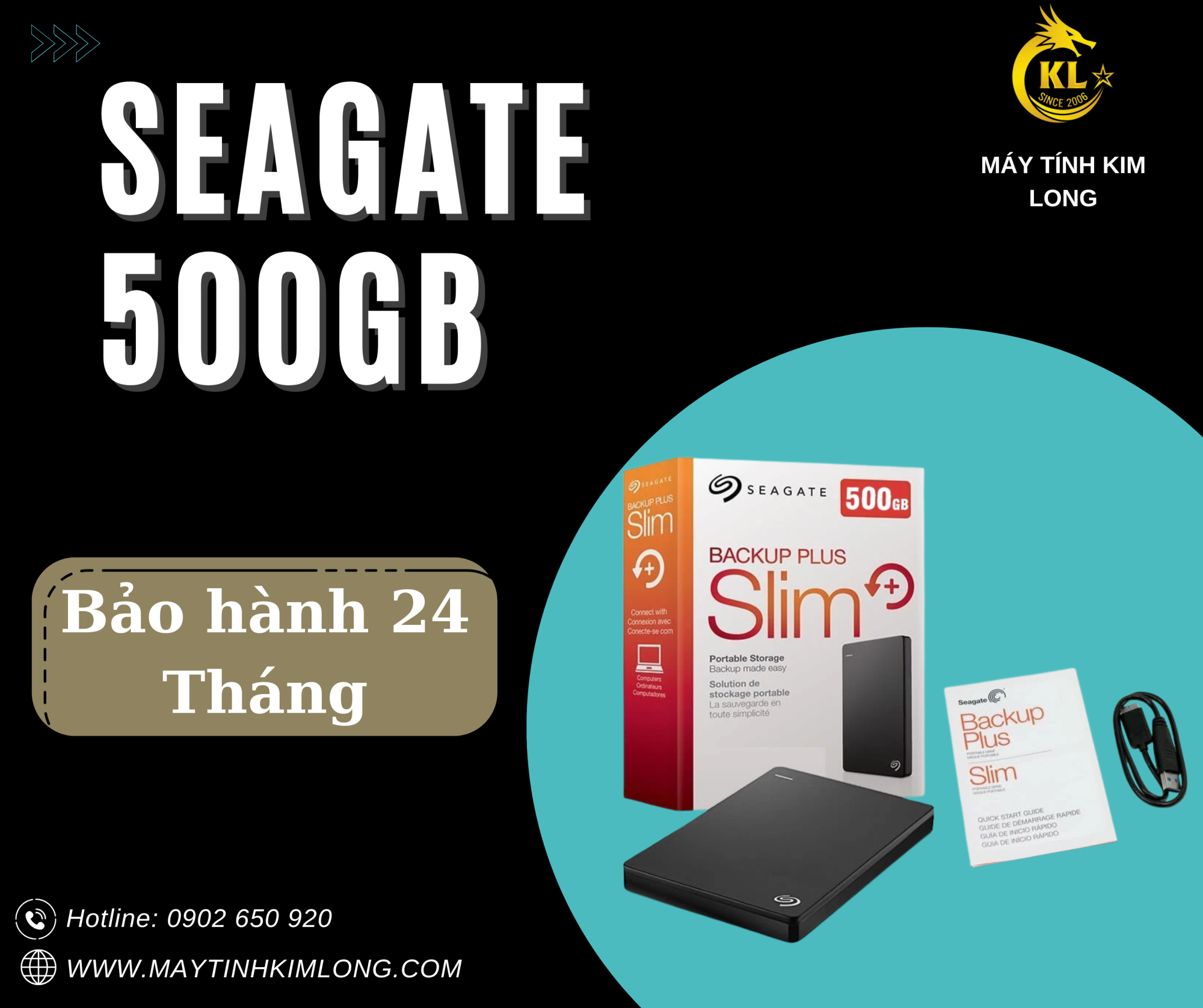Ổ Cứng Di Động HDD Seagate Expansion Portable 500GB 2.5 USB 3.0